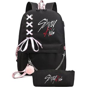 LOVEAngeler StrayKids Backpack Colleage Backpck Casual Daypack Mochila Laptop backpack Travel Backpack in Saudi Arabia