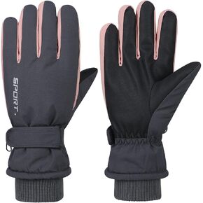 American Trends Winter Ski Gloves for Women Waterproof Winter Gloves Touchscreen Snow Gloves in Saudi Arabia
