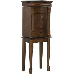 Powell Louis Philippe Jewelry Armoire, Walnut in Kuwait