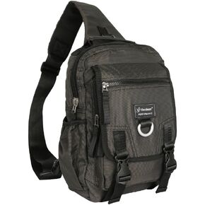 Sling Bag Backpack Cross Body Messenger Bag Shoulder Backpack Travel Rucksack Black in Kuwait
