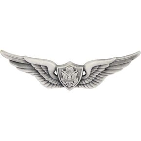 MEDALS OF AMERICA EST. 1976 Army Aviation Aircraft Crewman Full Size Silver Oxide Badge in Kuwait
