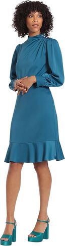 Maggy London Women's High Neck Heavy Charmeuse Dress Workwear Office Event Party Holiday Guest of in Kuwait