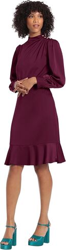 Maggy London Women's High Neck Heavy Charmeuse Dress Workwear Office Event Party Holiday Guest of in Kuwait