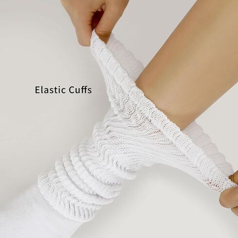 MONFOOT Women's 4-Pack Soft Slouch Extra Long Knee High Boot Socks in Kuwait