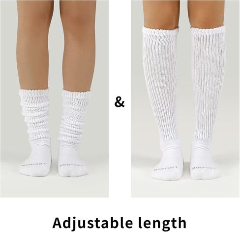 MONFOOT Women's 4-Pack Soft Slouch Extra Long Knee High Boot Socks in Kuwait