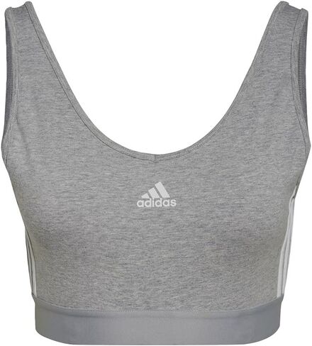 قميص أديداس الأساسي للسيدات ذو الخطوط الثلاثة مع وسادات قابلة للإزالة in Kuwait