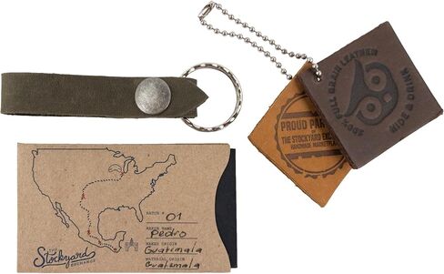 Hide & Drink, Keychain Loop Handmade from Full Grain Leather in Saudi Arabia