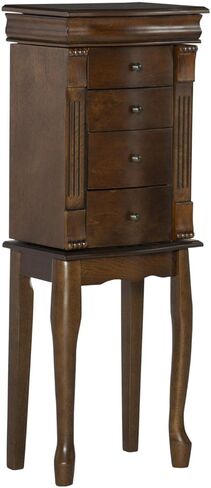 Powell Louis Philippe Jewelry Armoire, Walnut in Kuwait