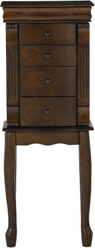 Powell Louis Philippe Jewelry Armoire, Walnut in Kuwait