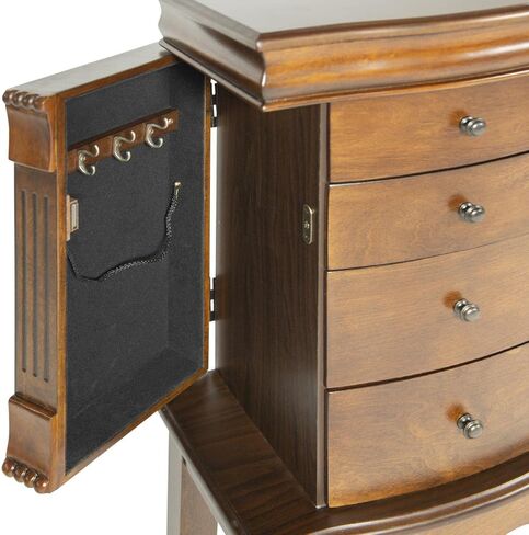 Powell Louis Philippe Jewelry Armoire, Walnut in Kuwait