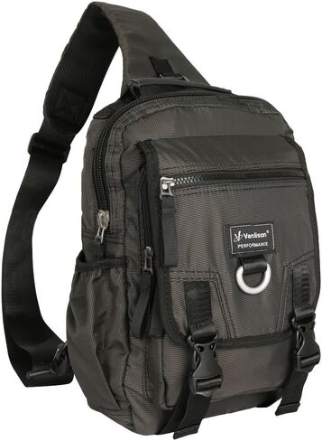 Sling Bag Backpack Cross Body Messenger Bag Shoulder Backpack Travel Rucksack Black in Kuwait