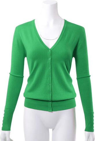 Allsense Women's Long-Sleeve Lightweight V-Neck Cardigan Sweater in Kuwait
