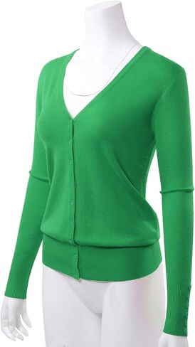 Allsense Women's Long-Sleeve Lightweight V-Neck Cardigan Sweater in Kuwait