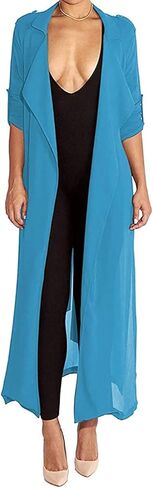 سترة نسائية من Begonia.K بأكمام طويلة من الشيفون خفيفة الوزن وخفيفة الوزن in Kuwait