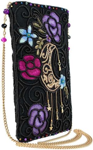 Mary Frances Moon Dance Beaded Celestial Floral Crossbody, Phone Bag, Multi in Saudi Arabia