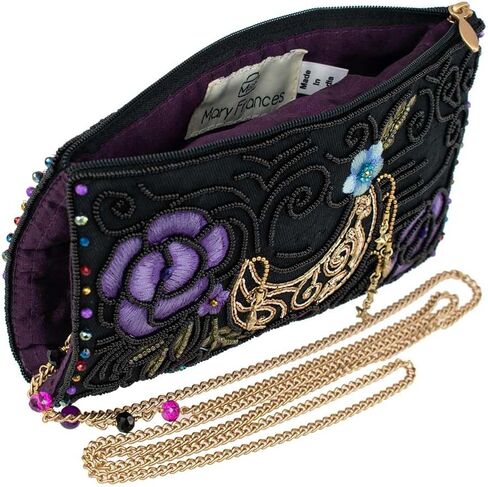 Mary Frances Moon Dance Beaded Celestial Floral Crossbody, Phone Bag, Multi in Saudi Arabia