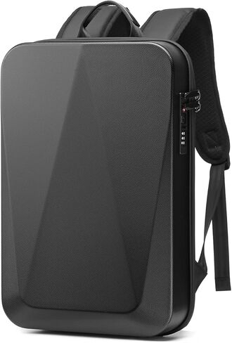 جوكو سيلي شنطة ظهر للاب توب بهيكل صلب مضادة للسرقة، شنطة ظهر للسفر مقاومة للماء مع USB مع قفل لاجهزة اللابتوب مقاس 17 انش، اسود، مقاس واحد، مضادة للسرقة, أسود in Kuwait