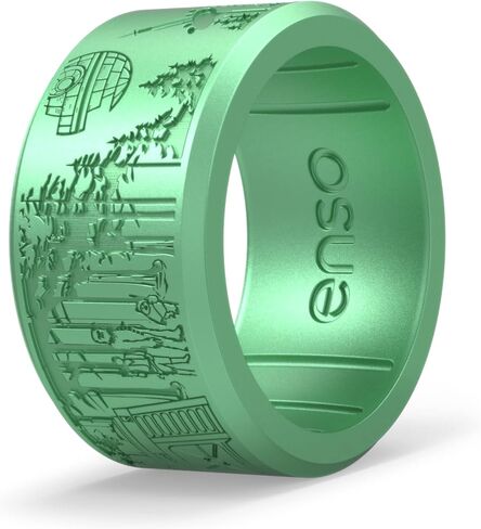 حلقات Enso Rings Star Wars Marquee من السيليكون، مجموعة حلقات واسعة، تصميم مريح ومرن in Kuwait