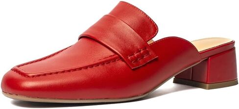 ONEENO Women's Fashion Leather Heels Mule in Saudi Arabia