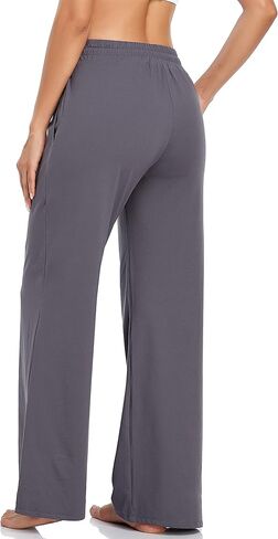 ADANIKI Sweatpants Women Yoga Pants with Pockets for Women Pajamas Work Pants Wide Leg Drawstring Pants for Women's Lounge in Saudi Arabia