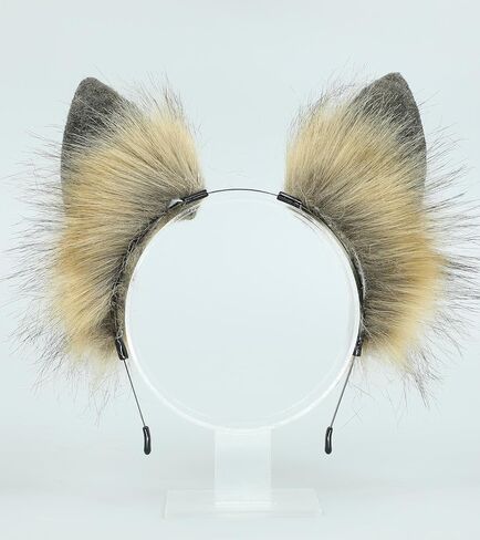 Dodheah Wolf Ears Headband Fox Cat Ears Hairband Animal Cosplay Headwear Halloween Christmas Costume Accessories in Saudi Arabia