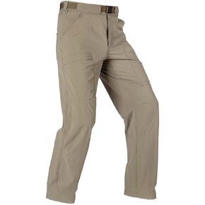 FREE SOLDIER Men's Outdoor Cargo Hiking Pants with Belt Lightweight Waterproof Quick Dry Tactical Pants Nylon Spandex in Kuwait