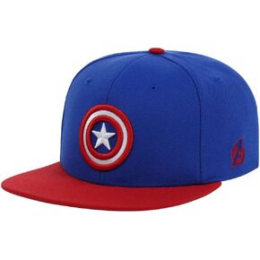 Marvel Captain America Adult Fashion Adjustable Snapback Flat Bill Cap RBL/red in Saudi Arabia