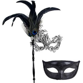 IETANG Couples Pair Half Venetian Masquerade Ball Mask Set Party Costume Masks in Kuwait