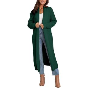 DEESHA Women's Open Front Casual Long Sleeve Knit Sweater Cardigan with Pockets