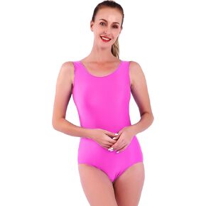 Aoylisey Women's Tank Ballet Dance Leotard One Piece Suit Gymnastics Sleeveless Bodysuit in Saudi Arabia
