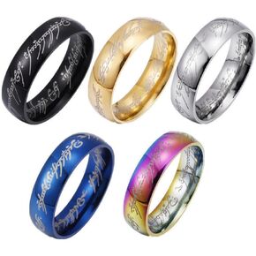 5 حزمة/مجموعة من منتجات الخواتم السحرية للهوبيت خواتم الفضية المطلية بالذهب محفورة من الفولاذ المقاوم للصدأ خاتم هدايا للمعجبين، مقاس 6-12 (11)، معدن، لا أحجار كريمة, معدن, بدون أحجار كريمة in Kuwait