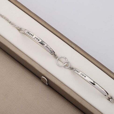 Zuo Bao Stepmother Gifts Stepmom Bracelet Thank You for Loving Me As Your Own Adjustable Charm Bracelet Mother in Law Gift in Saudi Arabia
