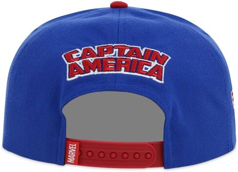 Marvel Captain America Adult Fashion Adjustable Snapback Flat Bill Cap RBL/red in Saudi Arabia