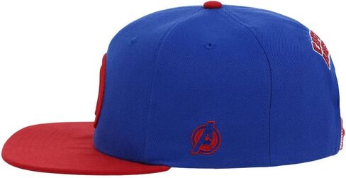 Marvel Captain America Adult Fashion Adjustable Snapback Flat Bill Cap RBL/red in Saudi Arabia