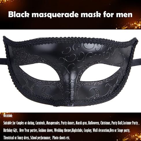 IETANG Couples Pair Half Venetian Masquerade Ball Mask Set Party Costume Masks in Kuwait