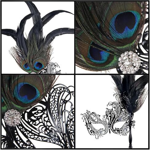 IETANG Couples Pair Half Venetian Masquerade Ball Mask Set Party Costume Masks in Kuwait