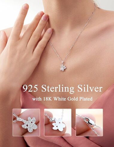 Jaransheti Moissanite يتوهم الكلب باو قلادة القلائد، D VVS1 18k الأبيض glod مطلي S925 الفضة الاسترليني قلادة الأزياء هدية الأحجار الكريمة الطبيعية مجموعات المجوهرات 20 بوصة سلسلة in Kuwait