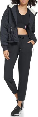 Tommy Hilfiger Women's Lightweight Onion Quilting Woven Logo Patch on Sleeve Jacket in Saudi Arabia