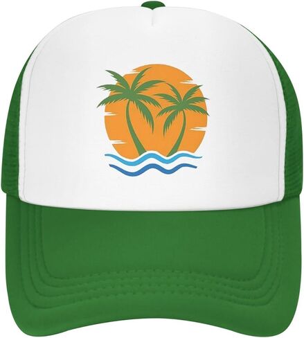 Yeltajev Flat Brim Baseball Mesh Golf Cap Adjustable Fashion Hip Hop Unisex Green Dad Masters hat in Kuwait