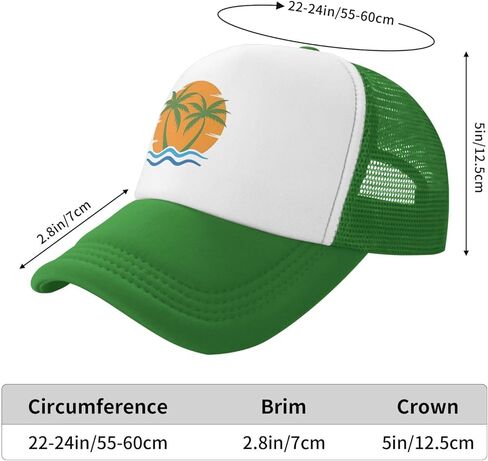 Yeltajev Flat Brim Baseball Mesh Golf Cap Adjustable Fashion Hip Hop Unisex Green Dad Masters hat in Kuwait