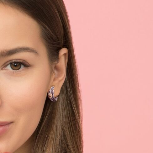 أقراط ZTISEEM من الفولاذ المقاوم للصدأ، أقراط دائرية من الريش العتيق للرجال والنساء (B) in Kuwait