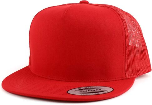 Armycrew Flexfit Oversize XXL Structured Blank 5 Panel Flatbill Snapback Mesh Cap in Kuwait