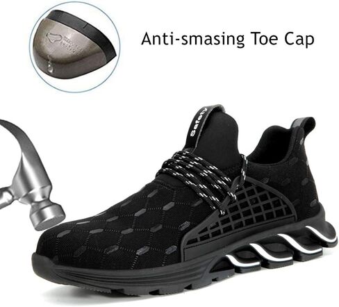 SYLPHID Steel Toe Shoes for Women, Womens Steel Toe Sneakers, Women’s Safety Work Shoe Breathable Lightweight, Slip Resistant in Saudi Arabia