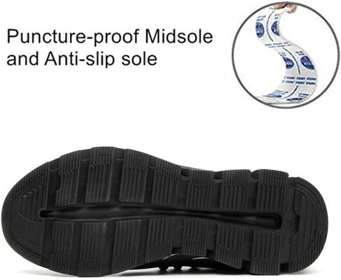 SYLPHID Steel Toe Shoes for Women, Womens Steel Toe Sneakers, Women’s Safety Work Shoe Breathable Lightweight, Slip Resistant in Saudi Arabia