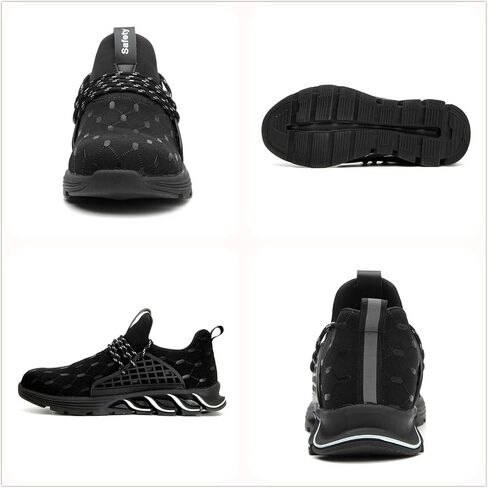 SYLPHID Steel Toe Shoes for Women, Womens Steel Toe Sneakers, Women’s Safety Work Shoe Breathable Lightweight, Slip Resistant in Saudi Arabia