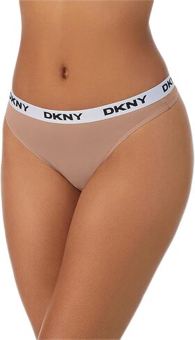 ثونغ للسيدات من DKNY مصنوع من الألياف الدقيقة وشعار متباين in Kuwait