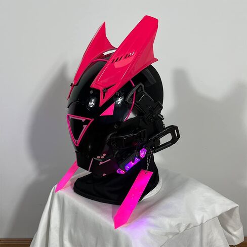 قناع KYEDAY Punk Cosplay للرجال والنساء، قناع ضوء مثلث LED للحفلات التنكرية للهالوين مناسب للحفلات الموسيقية والمهرجانات in Kuwait