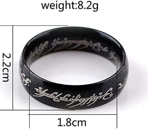 5 حزمة/مجموعة من منتجات الخواتم السحرية للهوبيت خواتم الفضية المطلية بالذهب محفورة من الفولاذ المقاوم للصدأ خاتم هدايا للمعجبين، مقاس 6-12 (11)، معدن، لا أحجار كريمة, معدن, بدون أحجار كريمة in Kuwait