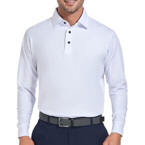 Mens Golf Shirts Dry Fit Short/Long Sleeve Moisture Wicking Athletic T-Shirt for Men Slim Fit Pack