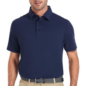 Mens Golf Shirts Dry Fit Short/Long Sleeve Moisture Wicking Athletic T-Shirt for Men Slim Fit Pack